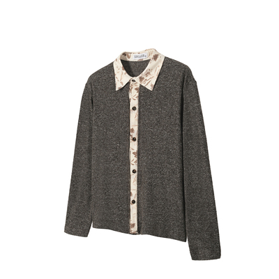 TZ killer Layered Shirt 层次感拼接衬衫 老钱复古长袖上衣宽松