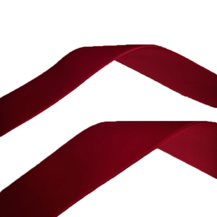 三顶织带A3T单面植绒带45号红色绒面织带diy蝴蝶结领结服装辅料带