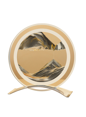 轻奢创意流沙画摆件玻璃动态解压沙漏玄关卧室个性液体工艺品礼物