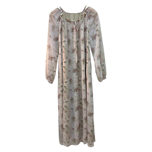 【自制款】大码胖mm新中式慵懒风宽松碎花连衣裙+禅意毛衣200斤春