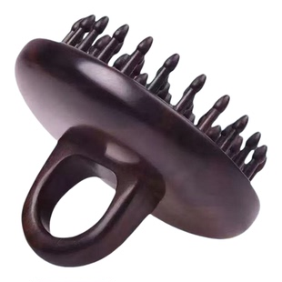 谭木匠HET指环插齿梳黑檀材质正品按摩头皮小号毕业季礼物