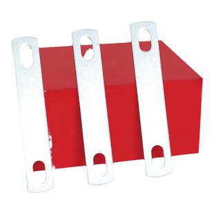 国标镀锌U型卡扣压板u形螺栓螺丝挡板管卡双孔挡片加厚固定连接片