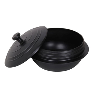 韩式传统焖饭铁锅延边朝鲜族铸铁锅东北老式炖菜锅韩合铸铁锅加厚