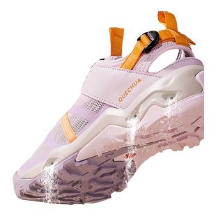 迪卡侬儿童溯溪鞋男童女童户外徒步鞋春夏季旋钮缓震包头凉鞋KIDS