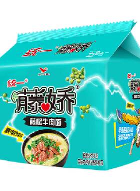 统一藤椒牛肉面100g×5袋