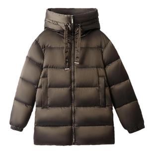 【意奢尖货】700+蓬松度 经典连帽白鸭绒短款羽绒服面包服外套