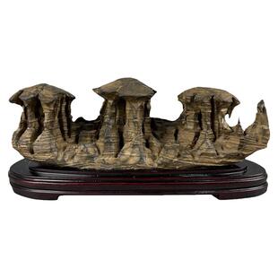 天然奇石原石头摆件夜郎石古铜石自然石家居厅堂会所玄关布景装饰