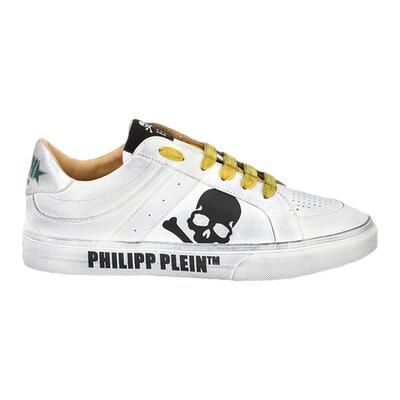 PHILIPP PLEIN 26年夏季男女同款经典骷髅低帮休闲鞋脏脏鞋