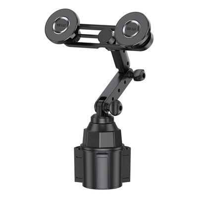 汽车杯架位双头磁吸手机平板支架