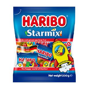 哈瑞宝小熊橡皮糖水果糖qq糖星满贯分享装软糖果零食批发200g