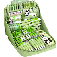 12层熊猫绿色笔袋透明2023女生新款超大容量2024年高颜值文具盒女孩版初中生高中铅笔盒女生小学生多功能男孩
