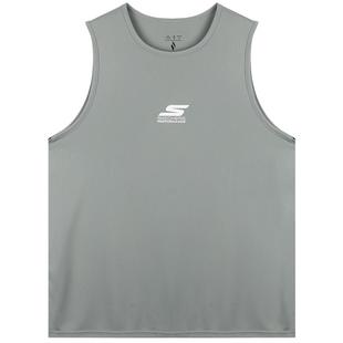 斯凯奇跑步背心男2025新款夏季健身运动无袖t恤田径马拉松训练服