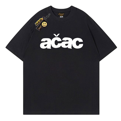 drew美式潮牌acac字母印花纯棉短袖T恤男女同款宽松百搭情侣半袖