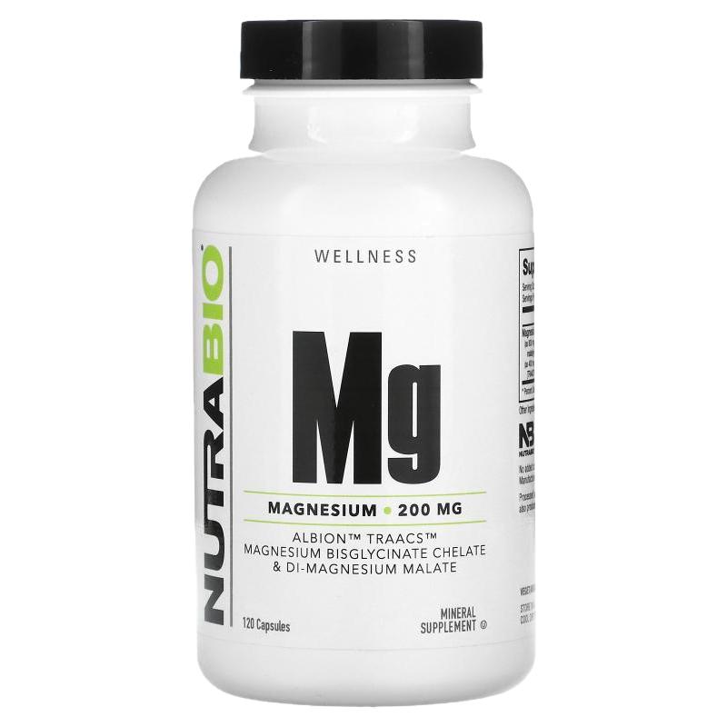 NutrabioLabs苹果酸镁肌肉健康神经系统健康补镁胶囊