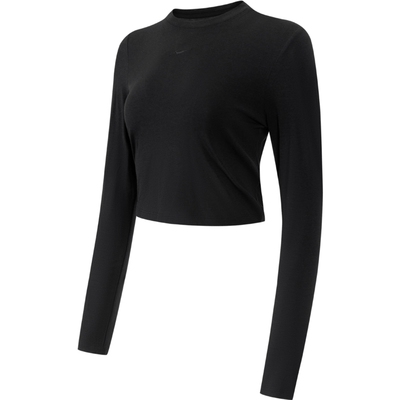 NIKE耐克女子NSW NK CHLL KNT LS CRP运动休闲长袖T恤HF5323-010