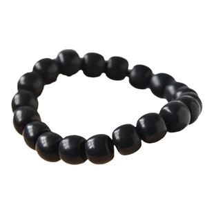 和田玉手串女男墨玉老型珠原石散珠子项链玉石手镯吊坠和田玉手链