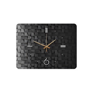 现代简约电表箱装饰画带时钟表小众艺术创意配电箱电闸盒遮挡挂画