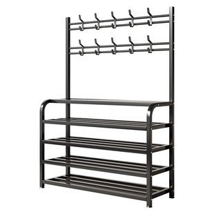 简易鞋架家用室内好看多层结实耐用入户门口挂衣架一体鞋柜置物架