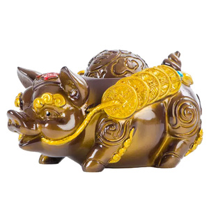 豪跃变色茶宠摆件家居饰品可爱喷水小猪功夫茶具茶玩茶盘茶道配件