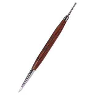 双头美甲雕花笔多功能硅胶笔日式调胶笔刮胶压花彩绘涂蹭魔镜粉棒