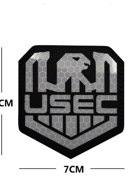反光IR面料逃离塔科夫USEC BEAR英文臂章夜间识别章士气魔术贴