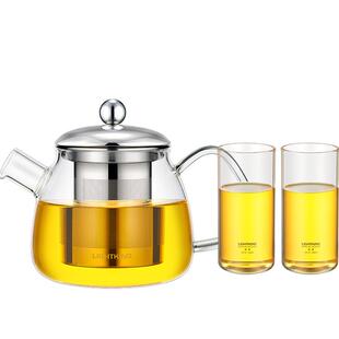 明尊G-20玻璃泡茶壶办公室茶具套装花茶杯过滤冲茶壶整套茶具家用