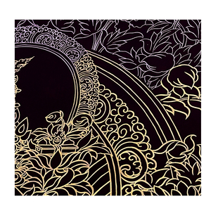 生肖佛本命佛唐卡手绘diy虚空藏菩萨描金减压佛像描摹画唐卡手绘