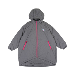 梨小闲原创女童冬季新款oversize松弛感保暖棉服中大童中长款棉衣