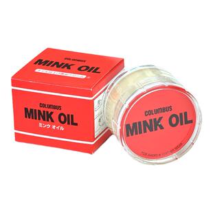 日本COLUMBUS黄貂油膏minkoil真皮保养油皮革具护理鞋油无色通用