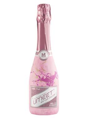 UMEET悠蜜蓝莓气泡酒 玫瑰荔枝果酒高颜值6度微醺香槟起泡酒聚会