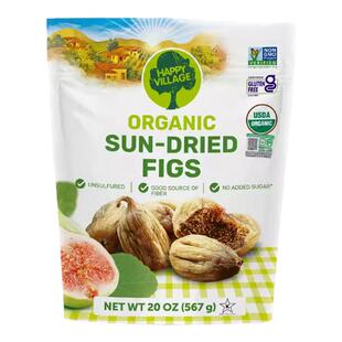 进口happy village有机无花果干解馋零食孕妇休闲食品无添加蔗糖