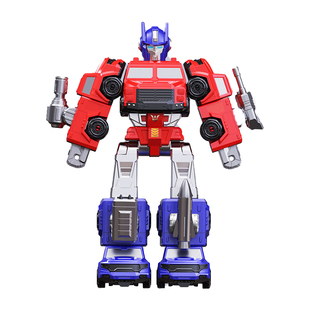 儿童磁力变形玩具车男孩积木拼装接工程车生日礼物益智金刚机器人