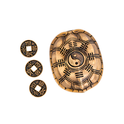 琢匠纯铜三才摆件文玩配饰