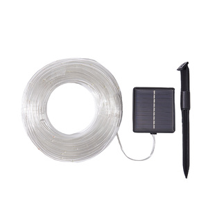 新年太阳能管子灯串过年庭院氛围灯带布置led小彩灯串灯户外树灯