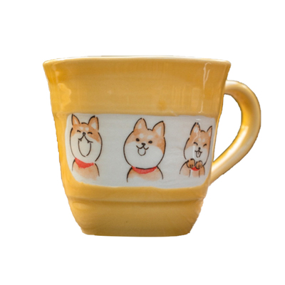 呆萌柴犬甜品碟日本进口陶瓷日式