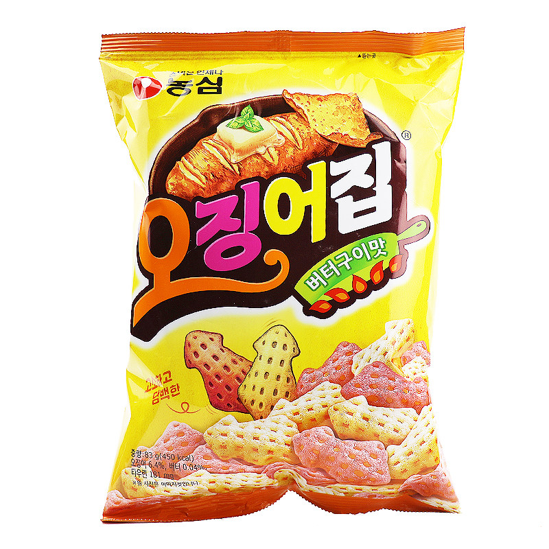 韩国进口食品 农心鱿鱼脆片香甜可口鱿鱼片膨化小吃办公休闲零食