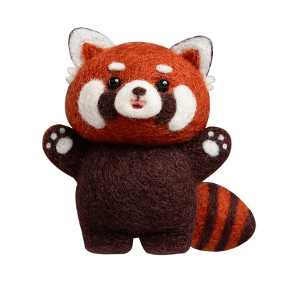 羊毛毡戳戳乐小熊猫diy材料包