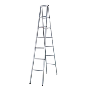 梯子家用人字镀锌铁管折叠梯室内多功能加厚两用一字梯双侧工程梯