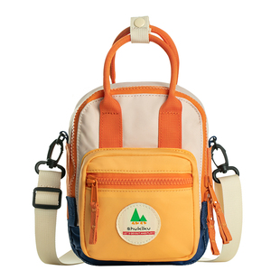 SHUKIKU儿童斜挎包女孩男童2025新款时尚超火方糖小挎包手提双肩