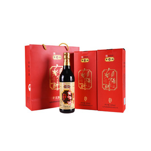 山西特产东湖老陈醋手工五年陈酿500ml*2礼盒装送人包装调味醋