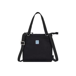 agnès b.中号男士SPORT b. 两用斜背包 黑色单肩包