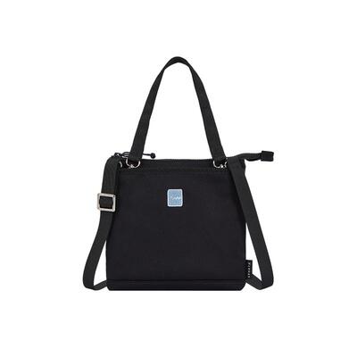 agnès b.中号男士SPORT b. 两用斜背包 黑色单肩包