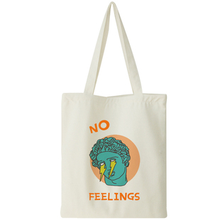 忧伤的大卫石膏像单肩手提黑白环保购物袋文艺男女日系原宿帆布包