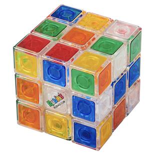 美国鲁比克Rubik's全透明三阶魔方 钻石贴片魔方闪光炫酷儿童益智