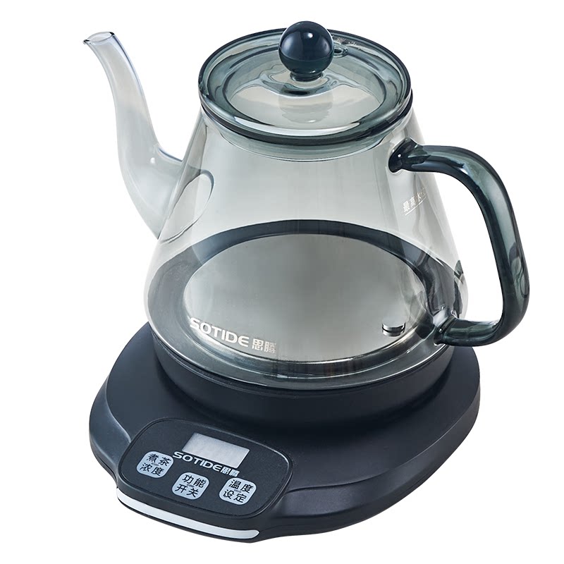 烟灰色玻璃烧水壶泡茶专用电茶壶