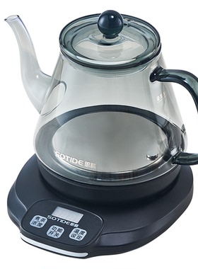 烟灰色玻璃烧水壶泡茶专用电茶壶
