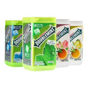 绿箭口香糖弹立方木糖醇40g3瓶装薄荷草莓柠檬清新口气旗舰店糖果