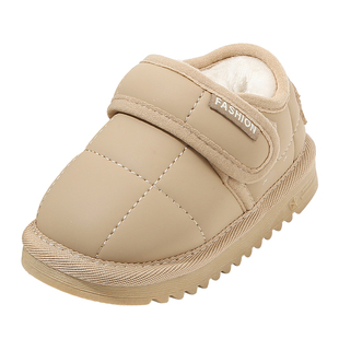 宝宝鞋子婴儿童棉鞋加绒保暖短靴女童鞋男童学步鞋冬季小童雪地靴