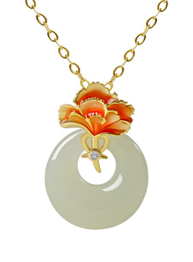 宫里上新天然正品和田玉项链