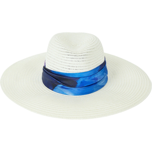 【38焕新周】EUGENIA KIM女士缎布边饰汉麻混纺遮阳帽